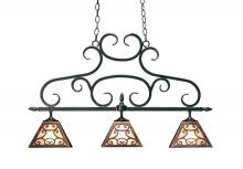 2nd Avenue Designs White 116150 - 36" Long Bandolei 3 Light Island Pendant