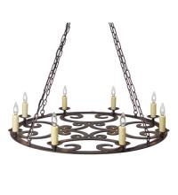 2nd Avenue Designs White 116245 - 42" Wide Ashley 8 Light Chandelier