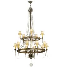 2nd Avenue Designs White 132050 - 48" Wide Amaury 15 Light Two Tier Chandelier