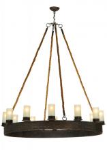 2nd Avenue Designs White 137752 - 50" Wide Costello Ring 12 Light Chandelier