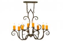 2nd Avenue Designs White 149115 - 36"L Clifton 8 LT Oblong Chandelier