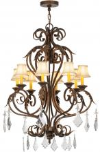 2nd Avenue Designs White 149233 - 30"W Josephine 8 LT Chandelier