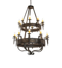 2nd Avenue Designs White 243889 - 48" Wide Costello 20 Light Two Tier Chandelier