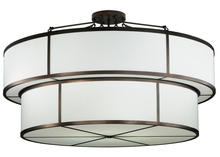 2nd Avenue Designs White 245285 - 72" Wide Jayne 2 Tier Semi-Flushmount