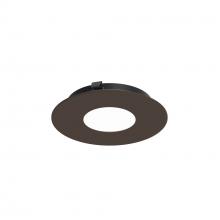 Nora NAPF-3RPHBZ/FL - 3" Apollo Round Flanged Pinhole Trim with Frosted Lens, Bronze Finish