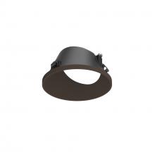 Nora NAPT-3RWWBZ/FL - 3" Apollo Round Flangeless Wall Wash Trim with Frosted Lens, Bronze Finish