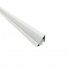 Nora NATL-C28W - 4-ft Corner Channel, White (Plastic Diffuser and End Caps Included)