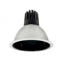 Nora NC3-81L630NBMPW - 8" Sapphire III Round Open Reflector, 5500lm, 3000K, Narrow Flood Optic, Black Reflector/Matte