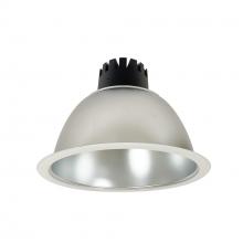 Nora NC3-81L230FDMPW - 8" Sapphire III Round Open Reflector, 1500lm, 3000K, Flood Optic, Diffused Clear Reflector/Matte