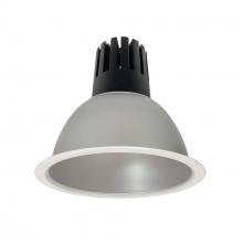 Nora NC3-81L640FHZMPW - 8" Sapphire III Round Open Reflector, 5500lm, 4000K, Flood Optic, Haze Reflector/Matte Powder