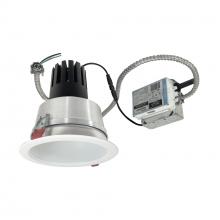 Nora NCR3-61L635FC01MPW - 6" Sapphire III Retrofit, Matte Powder White Reflector/Matte Powder White Flange, 120V; 0-10V