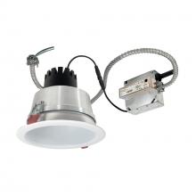 Nora NCR3-61L127FP01MPW - 6" Sapphire III Retrofit, Matte Powder White Reflector/Matte Powder White Flange, 120V; Phase