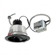 Nora NCR3-66L230NC12BB - 6" Sapphire III Retrofit, Black Wall Wash Reflector/Black Flange, 120-277V; 0-10V Dimming,