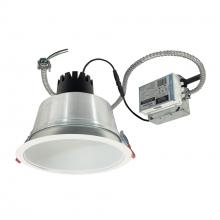 Nora NCR3-81L240FC12MPW - 8" Sapphire III Retrofit, Matte Powder White Reflector/Matte Powder White Flange, 120-277V;
