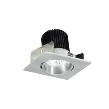 Nora NIOB-2SC40XNN/10 - 2" Iolite LED Square Adjustable Cone Reflector, 1000lm / 14W, 4000K, Natural Metal Reflector /