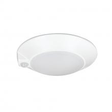 Nora NLOPAC-R7MSTWW - 7" AC Opal LED Surface Mount with PIR Motion Sensor, 950lm / 14W, Selectable CCT, White Finish