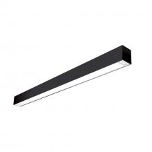 Nora NLUD-4334B/EMOS - 4' L-Line LED Indirect/Direct Linear, 6152lm / Selectable CCT, Black Finish, with EM & Motion