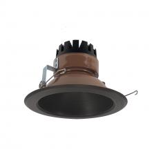 Nora NRM3-61L227FBZ - 6" Marquise III Round Open Reflector, 1500lm, 2700K, Flood Optic, Bronze Reflector/Bronze Flange