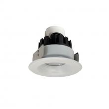 Nora NRMC3-42L127NMPW - 4" Marquise III Retrofit, Matte Powder White Baffle/Matte Powder White Flange, 120V input;