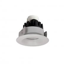 Nora NRMC3-42L140NWW - 4" Marquise III Retrofit, White Baffle/White Flange, 120V input; Triac/ELV Dimming, 1300lm /