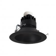 Nora NRMC3-61L130FBB - 6" Marquise III Retrofit, Black Reflector/Black Flange, 120V input; Triac/ELV Dimming, 1300lm /
