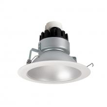 Nora NRMC3-61L135SHZW - 6" Marquise III Retrofit, Haze Reflector/White Flange, 120V input; Triac/ELV Dimming, 1300lm /