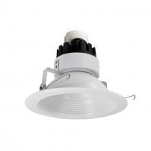Nora NRMC3-62L130FMPW - 6" Marquise III Retrofit, Matte Powder White Baffle/Matte Powder White Flange, 120V input;