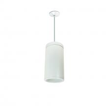 Nora NYLD2-6P10130WWW - 6" Cobalt Pendant Mount Cylinder, White, 1000L, 3000K, White Reflector, 120V Triac/ELV Dimming