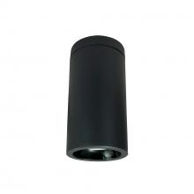 Nora NYLD2-6S10240BBB - 6" Cobalt Surface Mount Cylinder, Black, 1000L, 4000K, Black Baffle, 120V Triac/ELV Dimming
