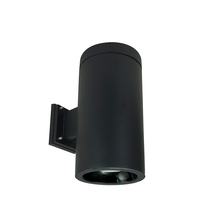 Nora NYLD2-6W10140BBB4 - 6" Cobalt Wall Mount Cylinder, Black, 1000L, 4000K, Black/Black Reflector, 120V Triac/ELV/0-10V