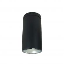 Nora NYLS3-6S1L430NC12HBB - 6" Sapphire III Surface Mount Black Cylinder, Haze Reflector/Black Flange, 120-277; 0-10V