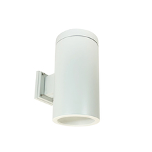 Nora NYLS3-6W1L440NP01WWW - 6" Sapphire III Wall Mount White Cylinder, Matte Powder White Reflector/Matte Powder White
