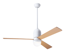 Modern Fan Co. CIR-GW-50-MP-355-RC - Cirrus DC Fan; Gloss White Finish; 50" Maple Blades; 17W LED; Remote Control