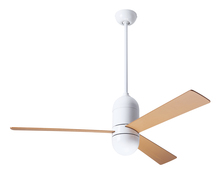 Modern Fan Co. CIR-GW-50-MP-NL-RC - Cirrus DC Fan; Gloss White Finish; 50" Maple Blades; No Light; Remote Control