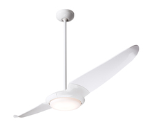 Modern Fan Co. IC2-GW-56-DK-570-WC - IC/Air (2 Blade ) Fan; Gloss White Finish; 56" Dark Blades; 20W LED; Wall Control
