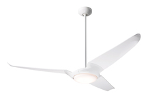 Modern Fan Co. IC3-GW-56-DK-570-WC - IC/Air (3 Blade ) Fan; Gloss White Finish; 56" Dark Blades; 20W LED; Wall Control