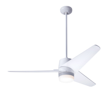 Modern Fan Co. VEL-GW-48-NK-853-WC - Velo DC Fan; Gloss White Finish; 48" Nickel Blades; 17W LED; Wall Control