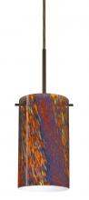 Besa Lighting 1BT-4404CE-MED-BR - Besa Stilo 7 Pendant Bronze Ceylon 1x40W B10 Med