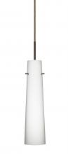 Besa Lighting 1BT-567407-BR - Besa Camino Pendant Bronze Opal Matte 1x40W E12 base