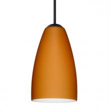 Besa Lighting 1JC-151180-BK - Besa Riva 9 Pendant Black Amber Matte 1x75W Medium Base