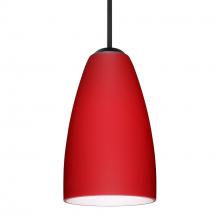 Besa Lighting 1JC-1511RM-BK - Besa Riva 9 Pendant Black Ruby Matte 1x75W Medium Base