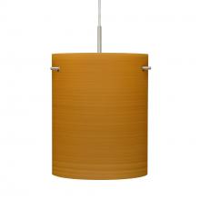 Besa Lighting 1JC-4006OK-SN - Besa Pendant Tamburo 8 Satin Nickel Oak 1x100W Medium Base