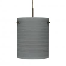 Besa Lighting 1JC-4006TN-BR - Besa Pendant Tamburo 8 Bronze Titan 1x100W Medium Base