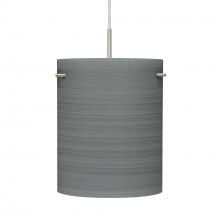 Besa Lighting 1JC-4006TN-SN - Besa Pendant Tamburo 8 Satin Nickel Titan 1x100W Medium Base