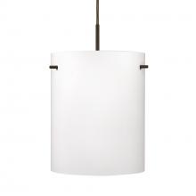 Besa Lighting 1JT-400607-BR - Besa Pendant Tamburo 8 Bronze Opal Matte 1x100W Medium Base