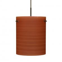 Besa Lighting 1JT-4006CH-BR - Besa Pendant Tamburo 8 Bronze Cherry 1x100W Medium Base