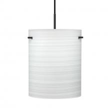 Besa Lighting 1JT-4006KR-BK - Besa Pendant Tamburo 8 Black Chalk 1x100W Medium Base