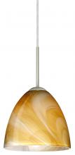 Besa Lighting 1JT-4470HN-SN - Besa Vila Pendant Satin Nickel Honey 1x60W Medium Base