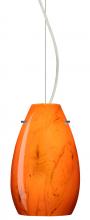 Besa Lighting 1KX-4126HB-LED-SN - Besa Pera 9 LED Pendant Habanero Satin Nickel 1x9W LED