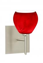 Besa Lighting 1SW-5605MA-SN-SQ - Besa Wall With SQ Canopy Tay Tay Satin Nickel Magma 1x40W G9